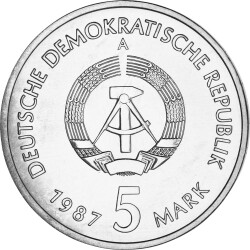 5 Mark DDR 1987 - Berlin, Nikolaiviertel