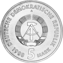 5 Mark DDR 1988 - Ferneisenbahn