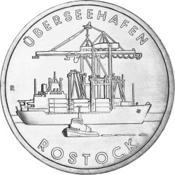 5 Mark DDR 1988 - &Uuml;berseehafen Rostock
