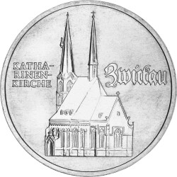 5 Mark DDR 1989 - Katharinenkirche Zwickau