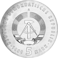 5 Mark DDR 1989 - Carl von Ossietzky