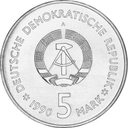 5 Mark DDR 1990 - Andreas Schlüter (Zeughaus Berlin)
