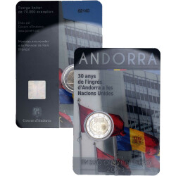 SET: 2 x 2 Euro Gedenkmünze Andorra 2023 st -...