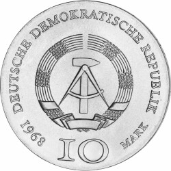 10 Mark DDR 1968 - Johann Gutenberg