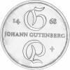 10 Mark DDR 1968 - Johann Gutenberg