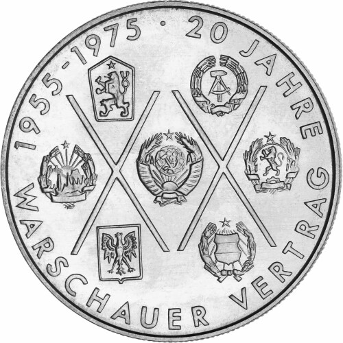 10 Mark DDR 1975 - 20 Jahre Warschauer Vertrag