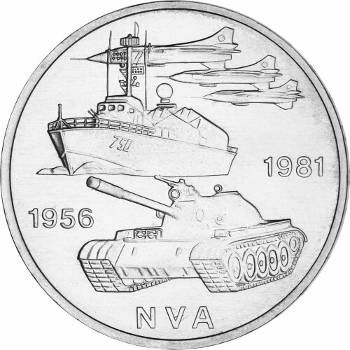 10 Mark DDR 1981 - 25 Jahre Nationale Volksarmee