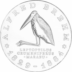 10 Mark DDR 1984 - 100. Todestag von Alfred Brehm