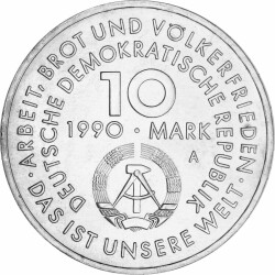 10 Mark DDR 1990 - 100 Jahre Internationaler Kampftag der...