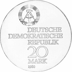 20 Mark DDR 1980 - 75. Todestag von Ernst Abbe