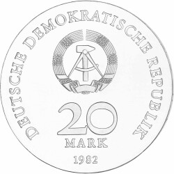 20 Mark DDR 1982 - 125. Geburtstag von Clara Zetkin