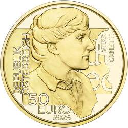 50 Euro Österreich 2024 Gold PP - Veza Canetti