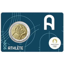 2 Euro Gedenkm&uuml;nze Frankreich 2024 st - Olympia...