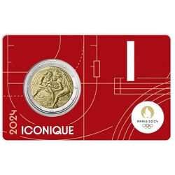 2 Euro Gedenkmünze Frankreich 2024 st - Olympia...