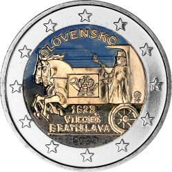 2 Euro Slowakei 2023 - 200 Jahre Pferde Expresspost Wien...
