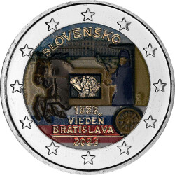 2 Euro Slowakei 2023 - 200 Jahre Pferde Expresspost Wien...
