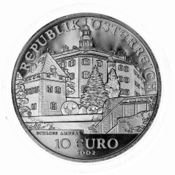 10 Euro Gedenkmünze Österreich 2002 Silber PP -...