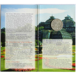 10 Euro Gedenkmünze Österreich 2003 Silber hgh - Schloss Schönbrunn