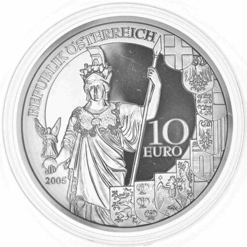 10 Euro Gedenkmünze Österreich 2005 Silber PP - 60 Jahre zweite Republik