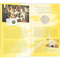 5 Euro Gedenkmünze Österreich 2009 Silber hgh - 200. Todestag Joseph Haydn