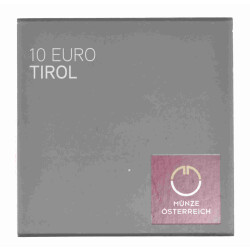 10 Euro Gedenkmünze Österreich 2014 Silber PP - Tirol