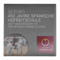 20 Euro Gedenkmünze Österreich 2015 Silber PP - Spanische Hofreitschule