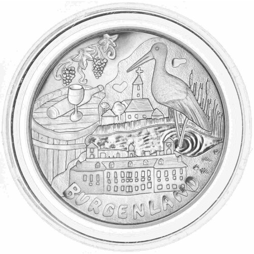 10 Euro Gedenkmünze Österreich 2015 Silber PP - Burgenland