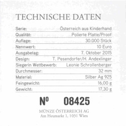 10 Euro Gedenkmünze Österreich 2015 Silber PP - Burgenland