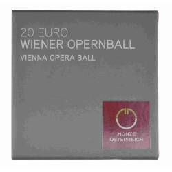 20 Euro Gedenkmünze Österreich 2016 Silber PP - Wiener Opernball