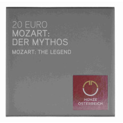 20 Euro Gedenkmünze Österreich 2016 Silber PP - Mozart - Der Mythos