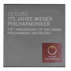 20 Euro Gedenkmünze Österreich 2017 Silber PP - 175 Jahre Wiener Philharmoniker
