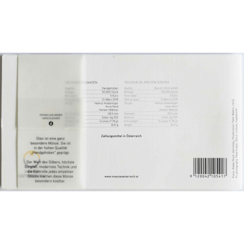 5 Euro Gedenkmünze Österreich 2019 Silber hgh - Frühlingserwachen