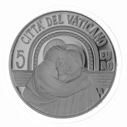 5 Euro Gedenkmünze Vatikan 2015 Silber PP - XIV....