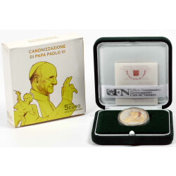 5 Euro Gedenkm&uuml;nze Vatikan 2018 Silber...