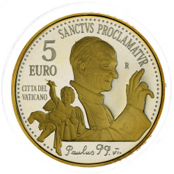 5 Euro Gedenkmünze Vatikan 2018 Silber teilvergoldet...