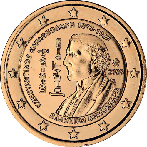 2 Euro Griechenland 2023 - Constantin Carathéodory - vergoldet