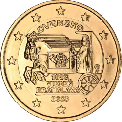 2 Euro Slowakei 2023 - 200 Jahre Pferde Expresspost Wien...