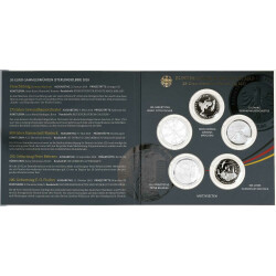 20 Euro Gedenkmünzen-Set Deutschland 2018 Polierte...