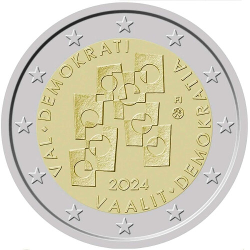 2 Euro Gedenkmünze Finnland 2024 bfr. - Wahlen und Demokratie