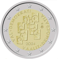 2 Euro Gedenkmünze Finnland 2024 PP - Wahlen und Demokratie