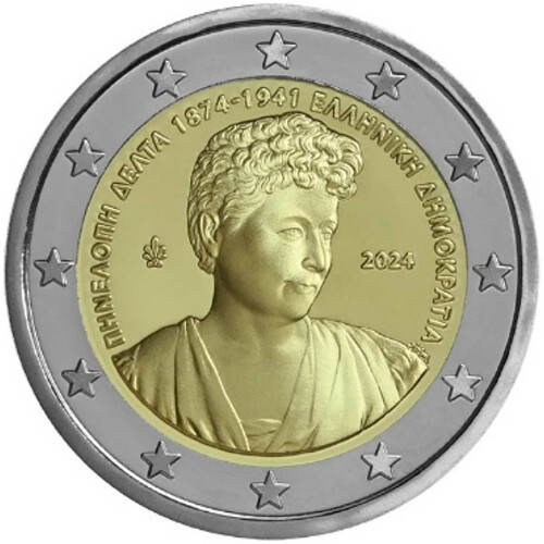 2 Euro Gedenkmünze Griechenland 2024 bfr. - Penelope Delta