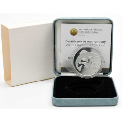 15 Euro Gedenkmünze Irland 2011 Silber PP - Tiere auf irischen Münzen - Lachs