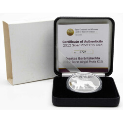 15 Euro Gedenkmünze Irland 2012 Silber PP - Tiere...