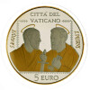 5 Euro Gedenkmünze Vatikan 2021 Silber teilvergoldet PP - 50. Jahrestag Peter und Paul