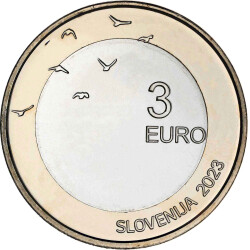 3 Euro Gedenkmünze Slowenien 2023 bfr. - Boris Pahor