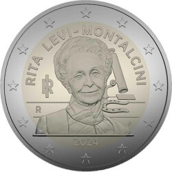 2 Euro Gedenkmünze Italien 2024 bfr. - Rita...