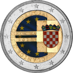 2 Euro Kroatien 2023 - Euro Einf&uuml;hrung -...