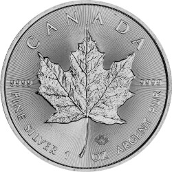 1 Unze Silber Maple Leaf 2024 - Erstausgabe mit König Charles!