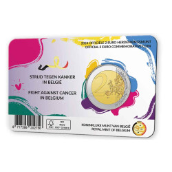 2 Euro Gedenkmünze Belgien 2024 st - Kampf gegen den...