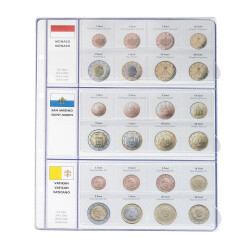 Vordruckblatt EURO-Kursmünzen-Sätze Monaco/San...
